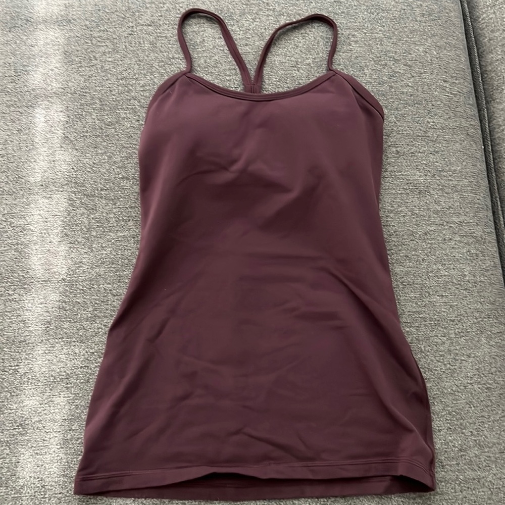 Lululemon power Y tank size 4 purple